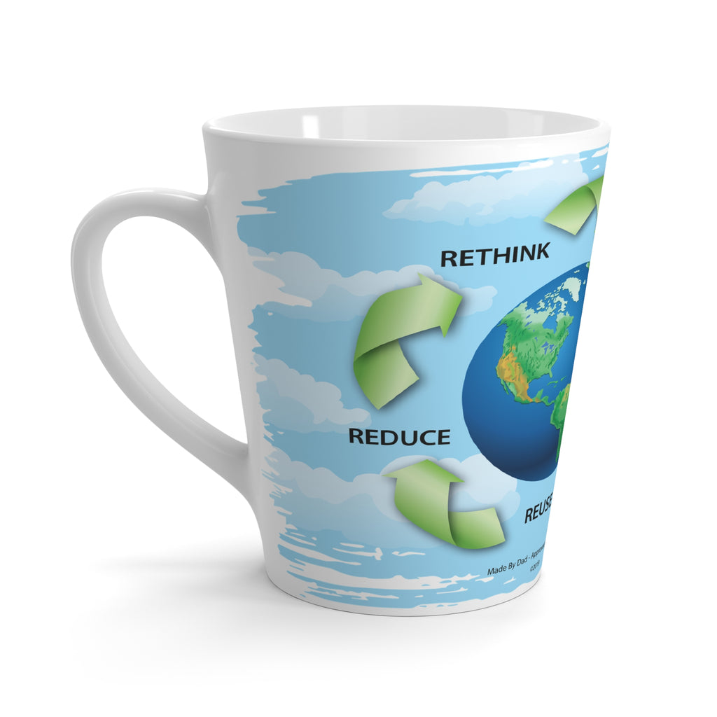 Latte Mug - "Rethinking Recycling"