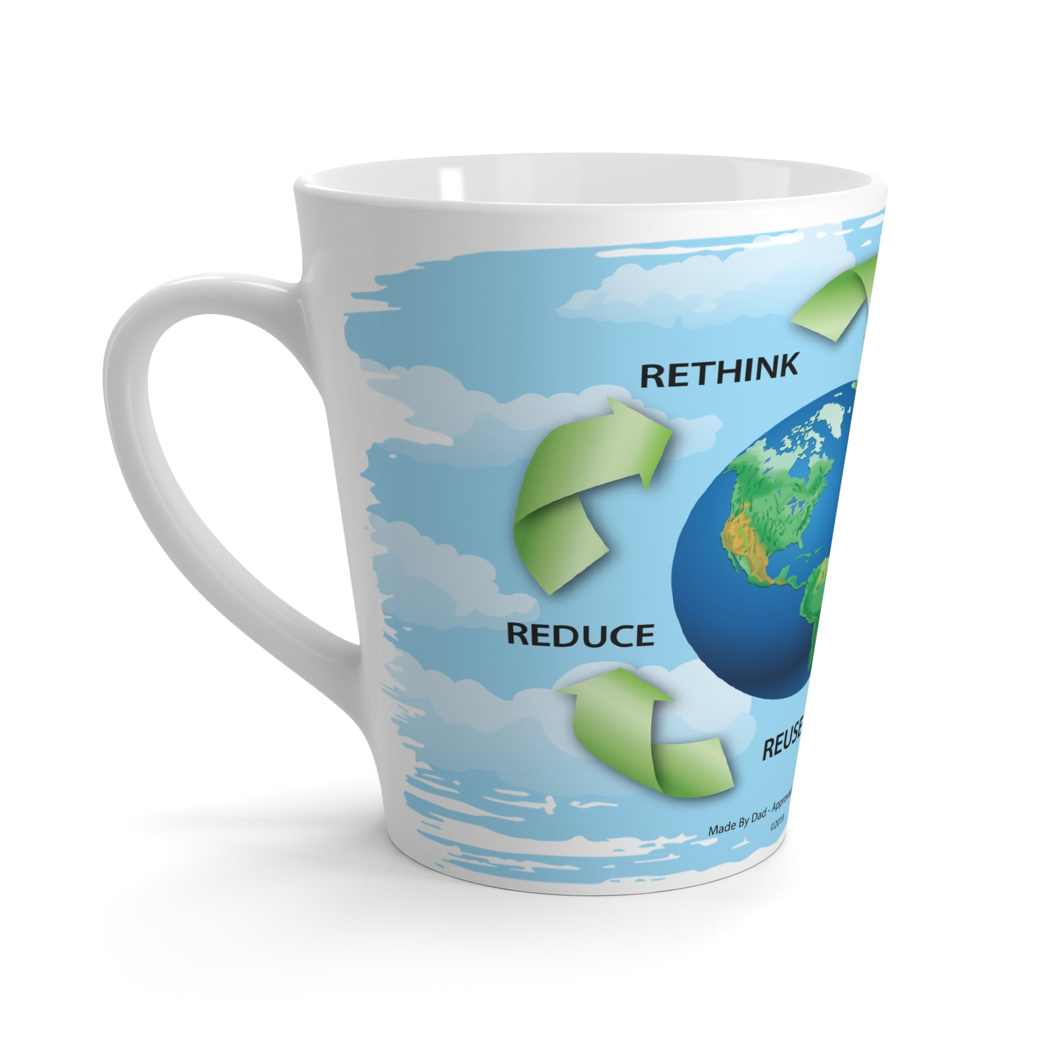 Latte Mug - "Rethinking Recycling"
