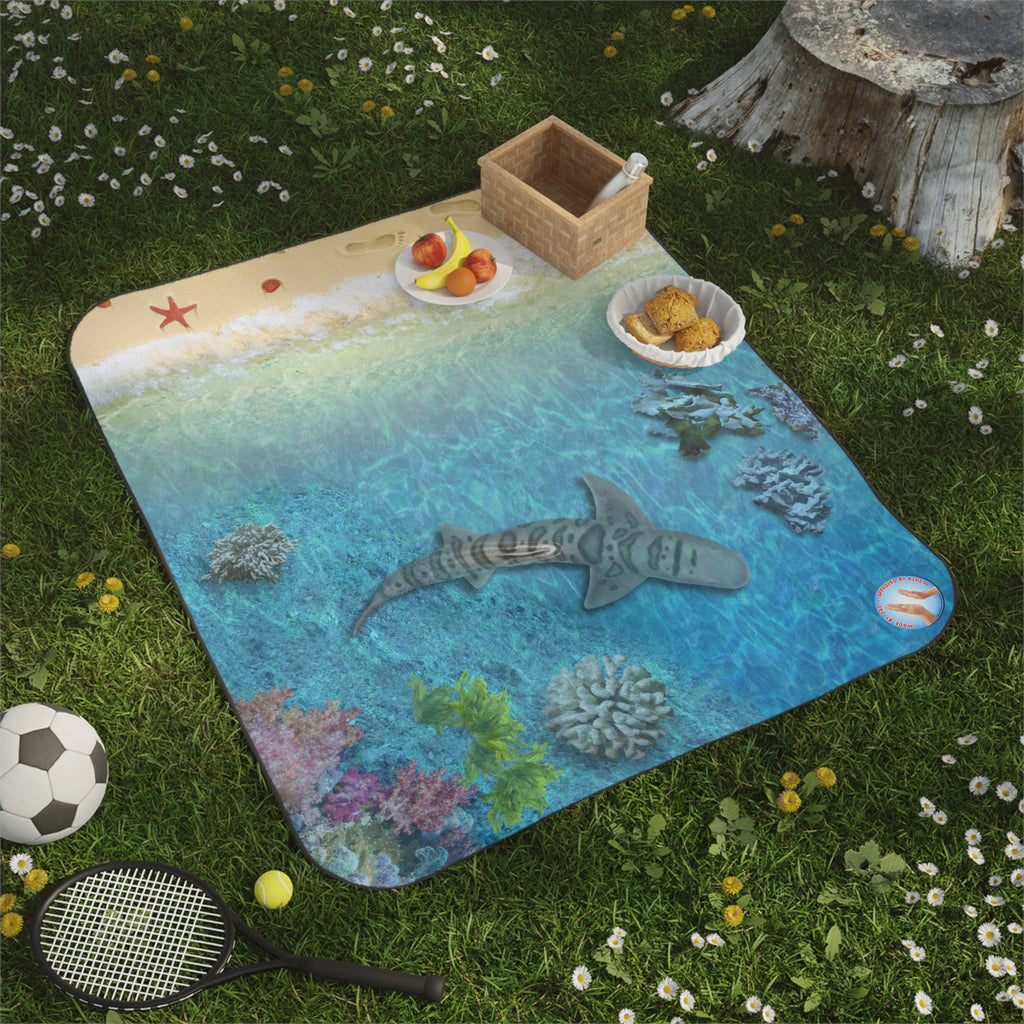 Picnic with Shark at Coral Bay BlanketPal™ (2 Family Sizes)