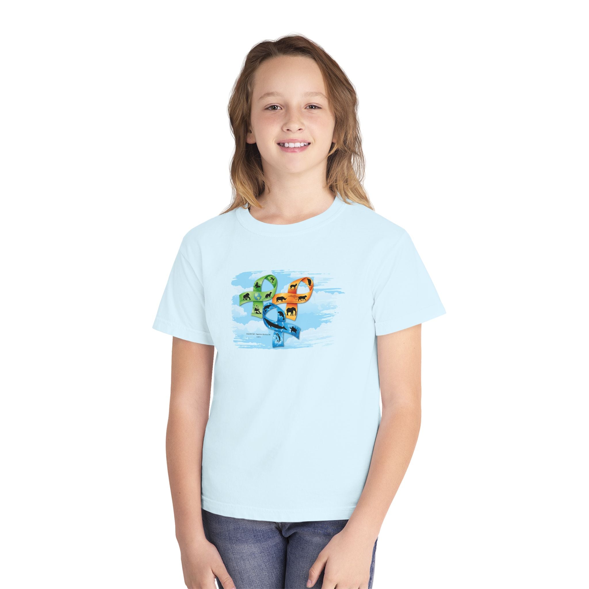 Youth Tee —  Endangered Species Ribbons