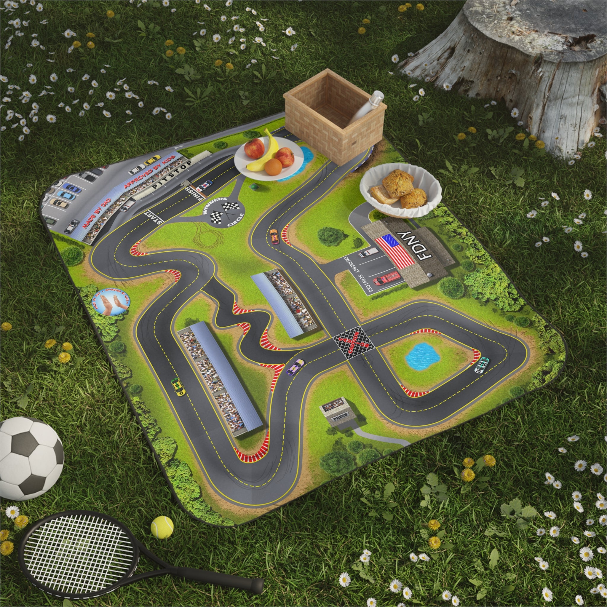 Picnic at the Racetrack BlanketPal™  (2 Family Sizes)