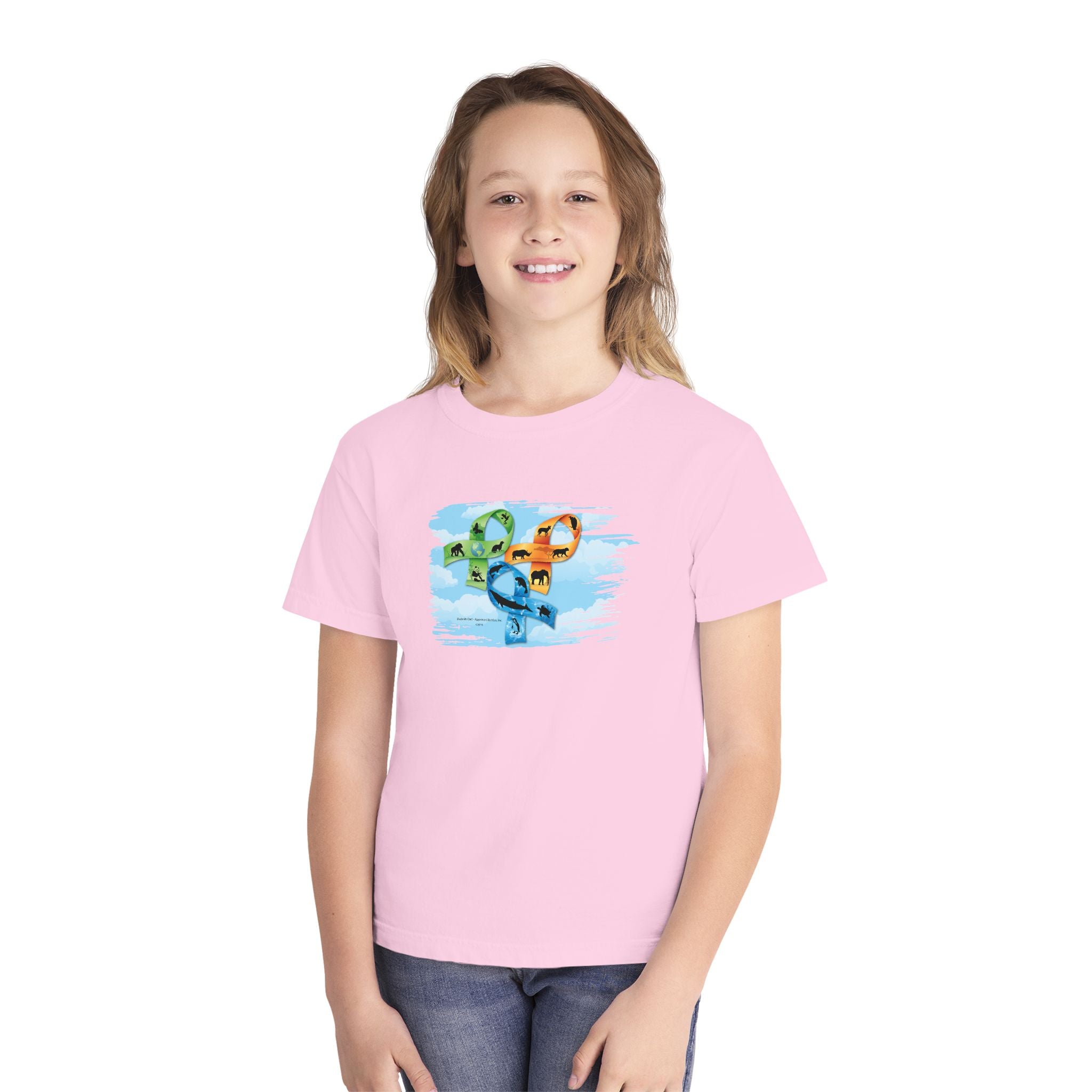 Youth Tee —  Endangered Species Ribbons