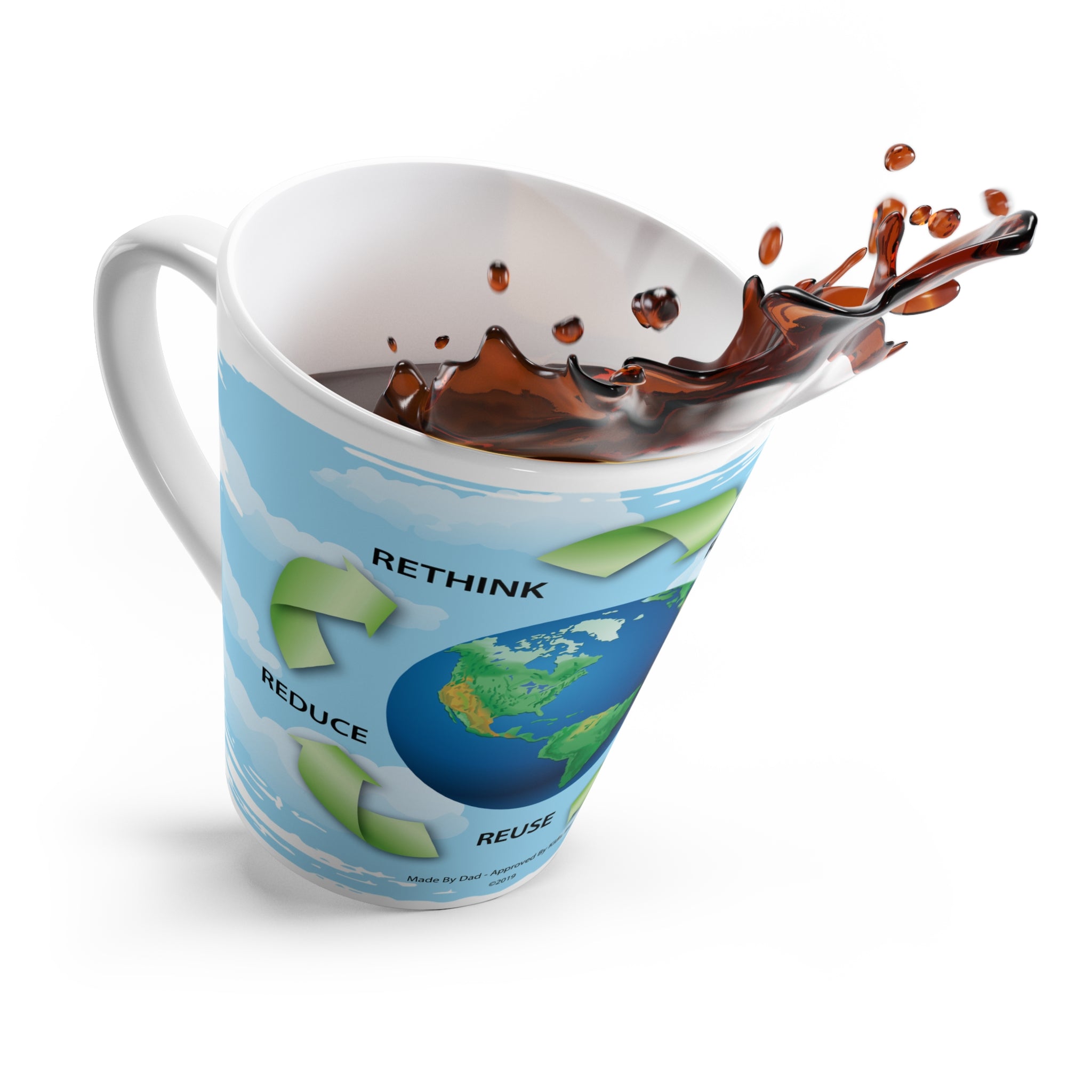 Latte Mug - "Rethinking Recycling"