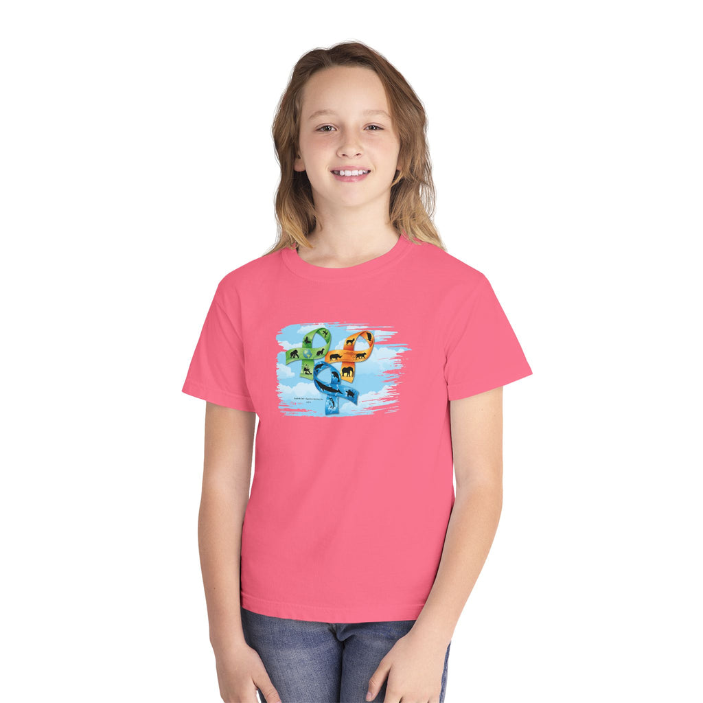 Youth Tee —  Endangered Species Ribbons