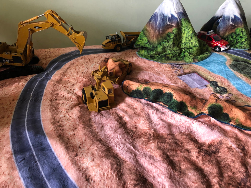 Play Sleep and Go - Outdoor Adventure with Rails, Rivers & Roads (Baby, 30"x40")