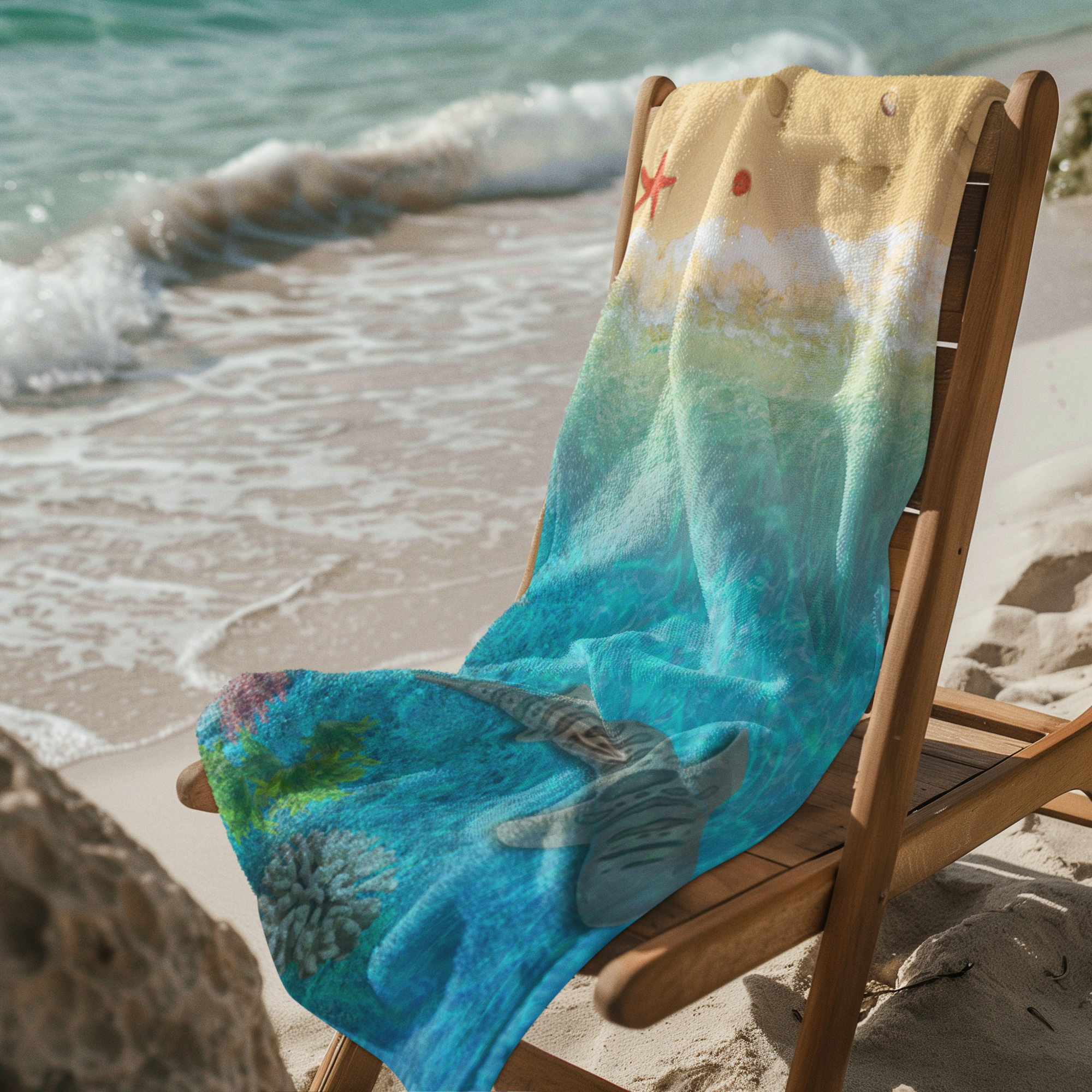 Towel-Pal™ at Coral Bay Beach (37" × 22")