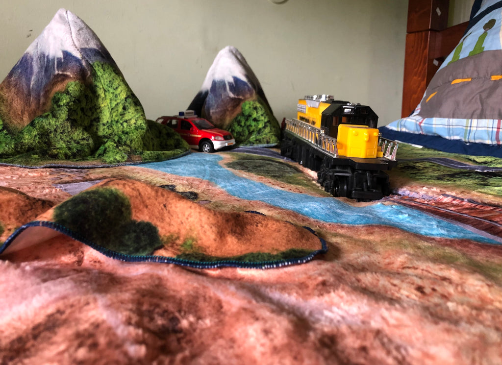 Rustic Soho - Out-Door Adventures, Rivers, Roads and Rail (Throw or Twin XL)