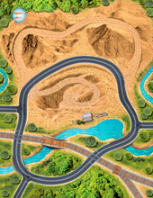 Load image into Gallery viewer, Play Sleep and Go - Outdoor Adventure with Rails, Rivers &amp; Roads (Baby, 30"x40")