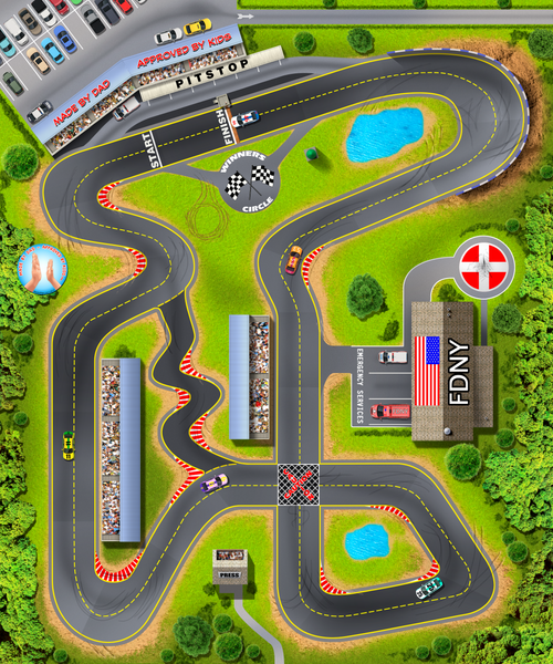 Bespoke Hand Made Luxury -  The Ultimate Racetrack with Emergency Services