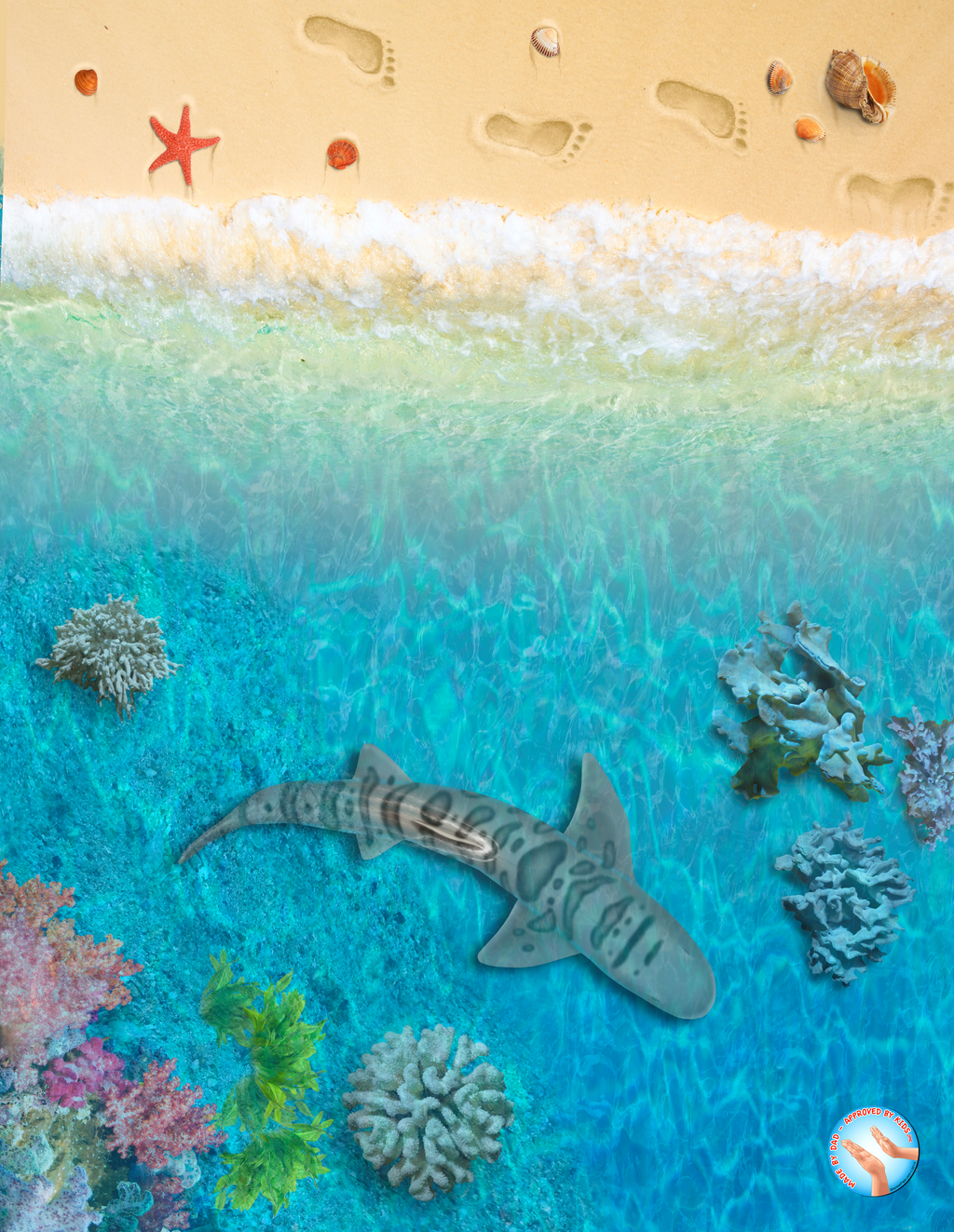 Play Sleep and Go - Hawaiian Coral Reef (Baby, 30"x40")