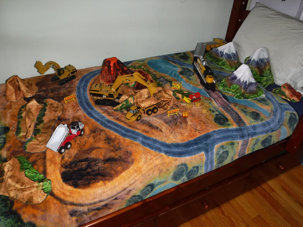Play Sleep and Go - Outdoor Adventure with Rails, Rivers & Roads (Baby, 30"x40")