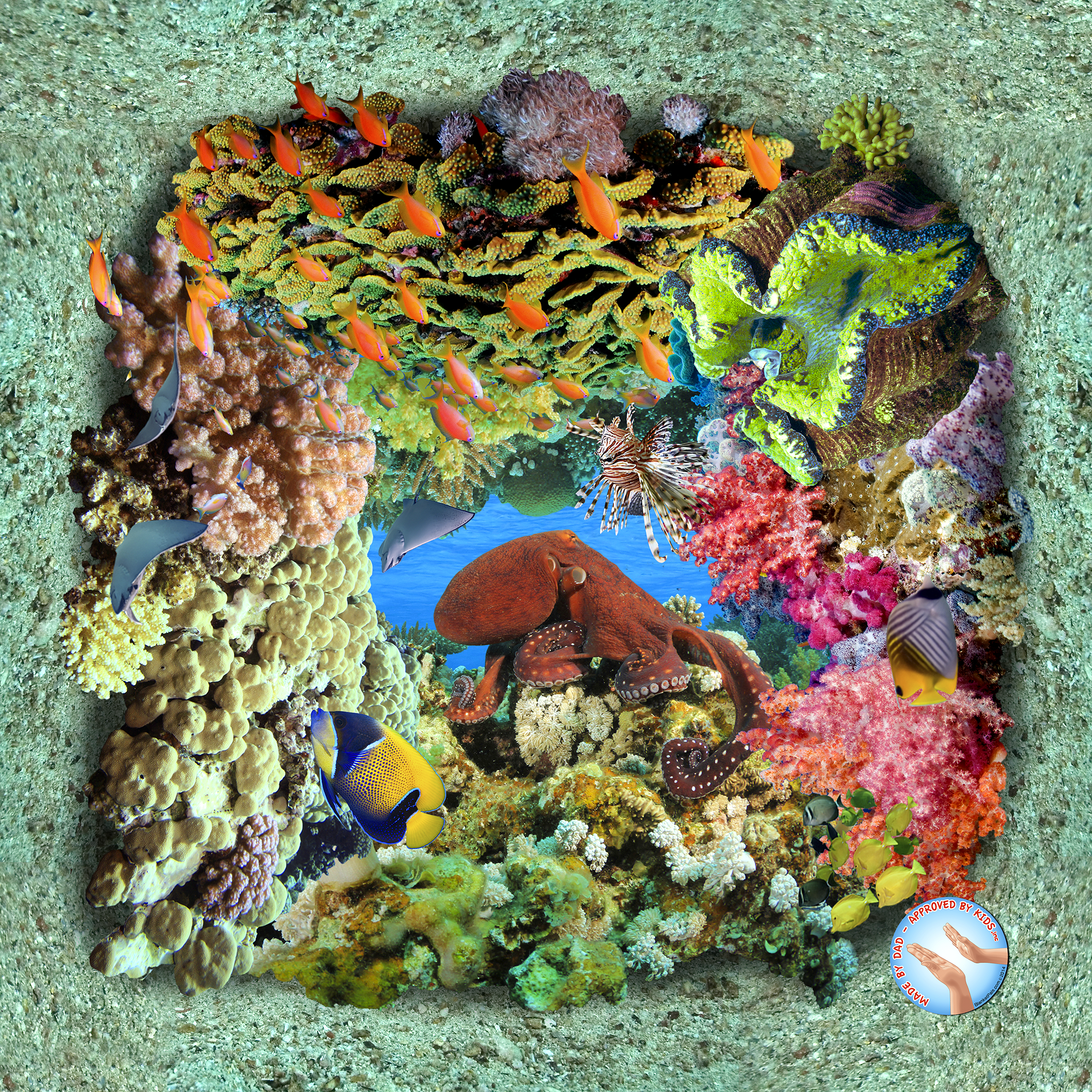 Hawaiian Coral Reefs and Wave Included
