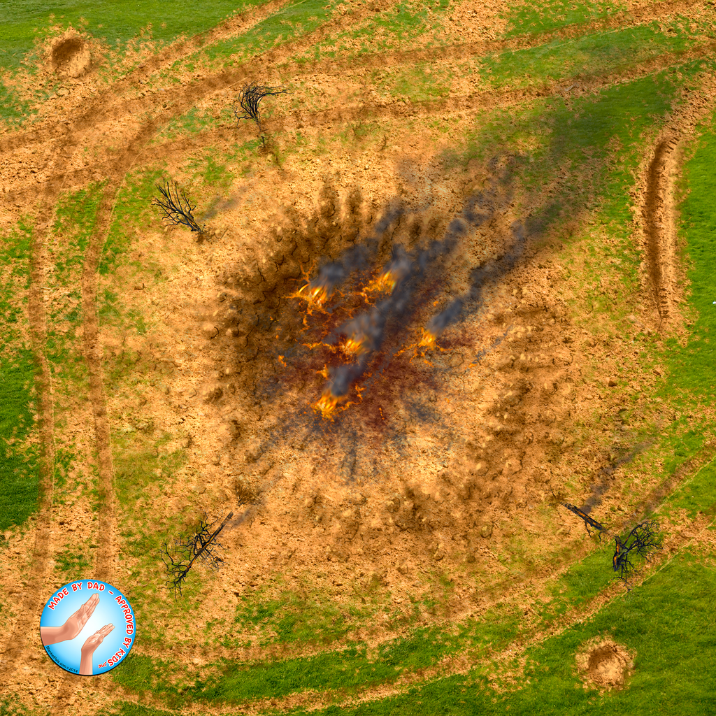 Helipad, Craters & Dirt