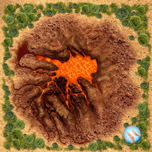 Load image into Gallery viewer, Volcanoes and Lava, Helipad Included