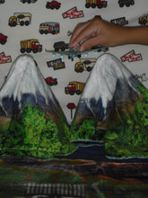 Load image into Gallery viewer, Rustic Soho - Planes &amp; Trains at the Terminals (Throw or Twin XL)