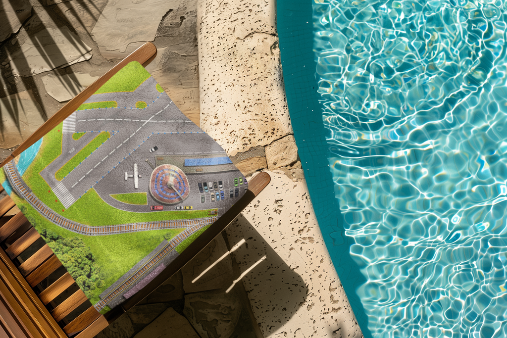 Towel-Pal™ Landing at the Beach (37" × 22")