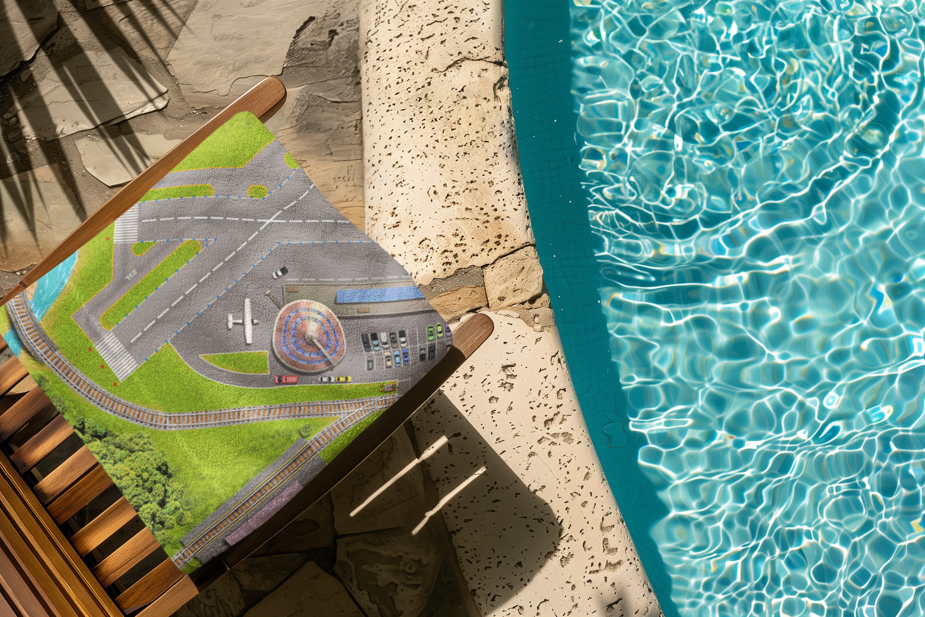 Towel-Pal™ Landing at the Beach (37" × 22")