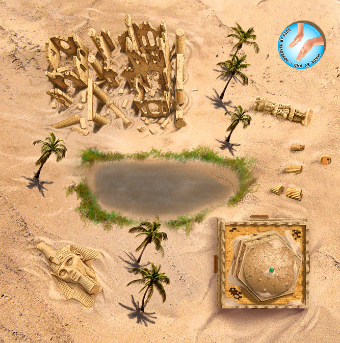 Pyramids and Ruins, Helipad Included