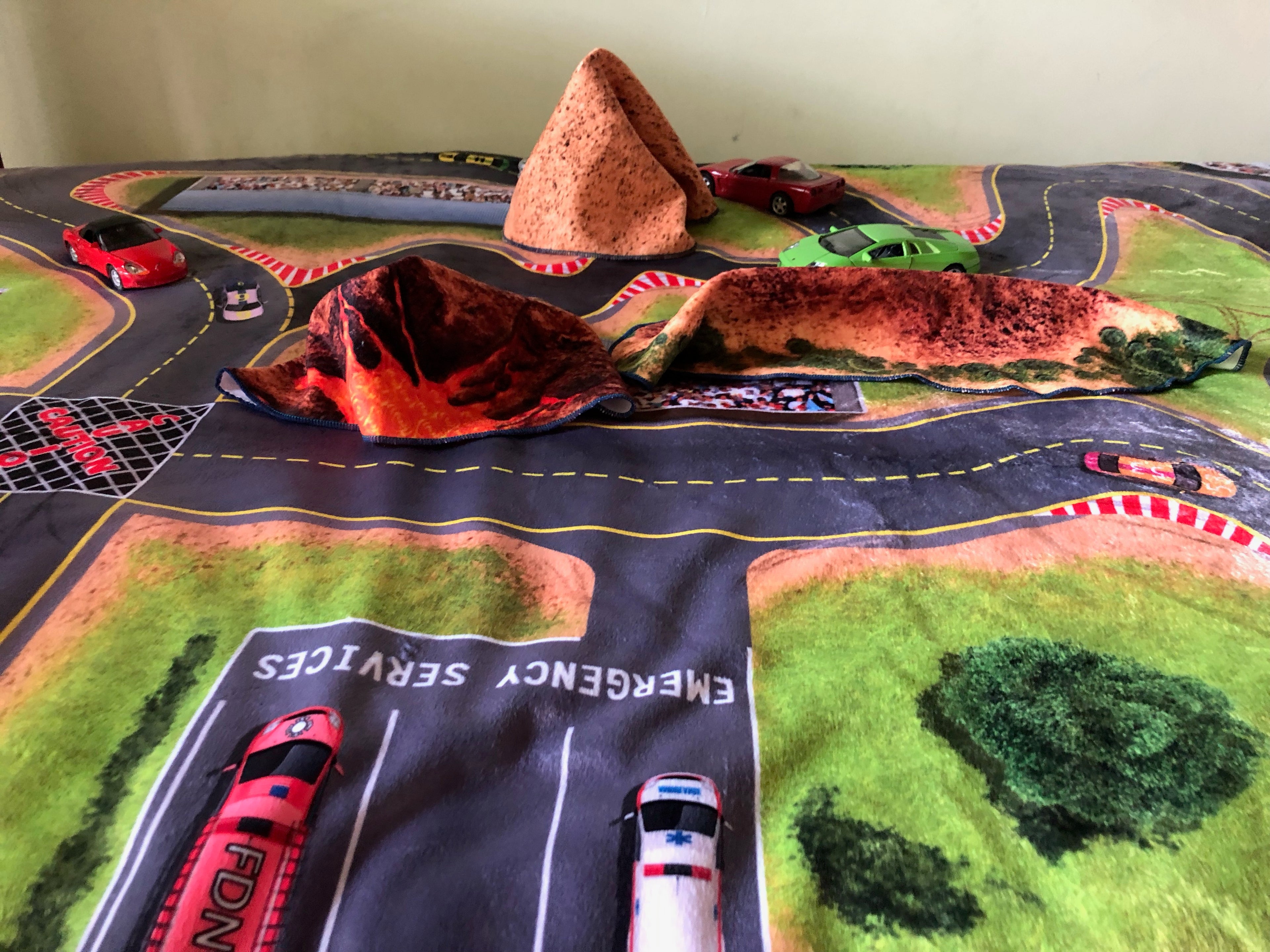 Volcanoes and Lava, Helipad Included