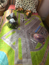 Load image into Gallery viewer, Rustic Soho - Planes &amp; Trains at the Terminals (Throw or Twin XL)